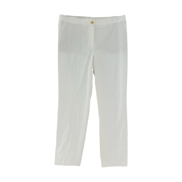 NWT Talbots White Straight Leg Chino Pants Sz 10 Petite - Picture 1 of 6